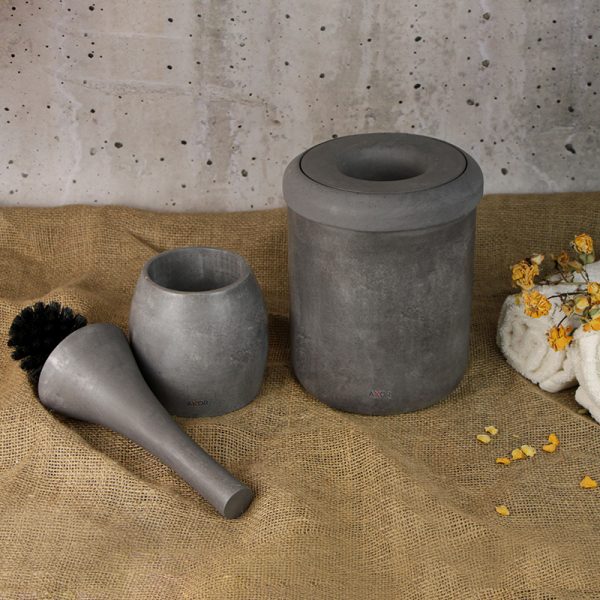 ست سطل و فرچه سنگی AXOR (آکسور) مدل برونو - Image 9